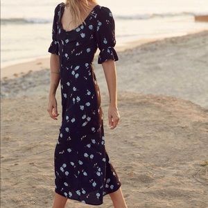CHRISTY DAWN LENNON DRESS BLUE ROSE